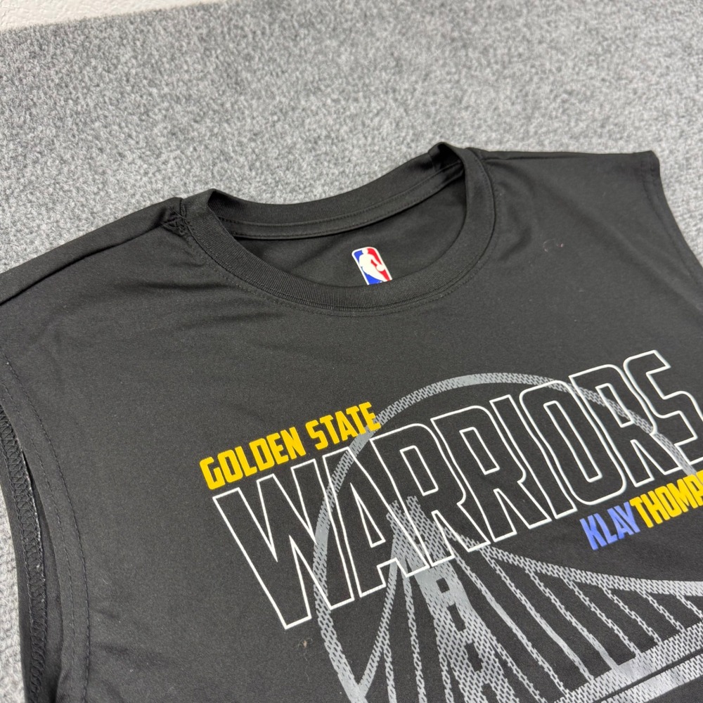 NBA Golden State Warriors Medium Black Klay Thompson 11 Sleeveless Shirt Men's